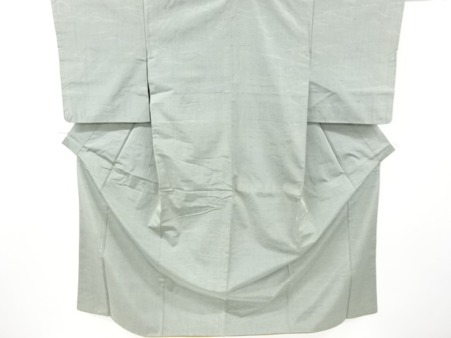 JAPANESE KIMONO / ANTIQUE KIMONO / SILK / FUSHI TSUMUGI / WOVEN ABSTRACT PATTERN